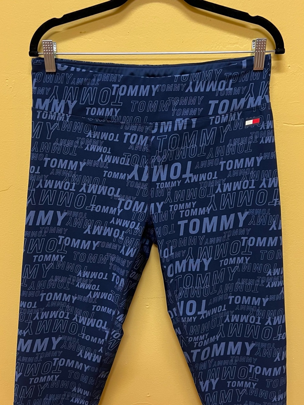 Tommy Hilfiger Navy All-Over Logo Leggings